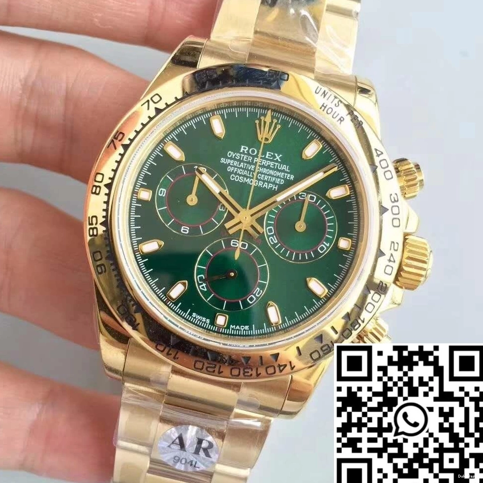 Rolex Cosmograph Dial 116508 Green Factory Daytona AR 0912